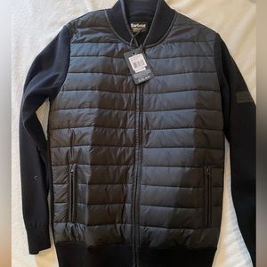 NWT Barbour International Baffle Sweater / Size M / Black